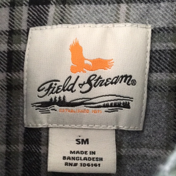 Vintage Field &Stream Plaid Flannel, Mens Small - Picture 2 of 10